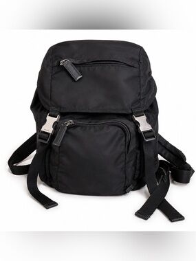 Black Nylon Prada Backpack